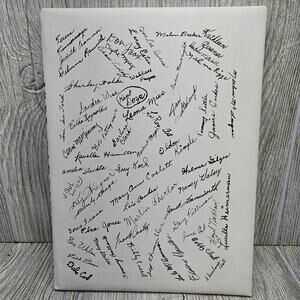Vintage 1955 Cardinal Yearbook Conway Springs High School Kansas Autographs HC
